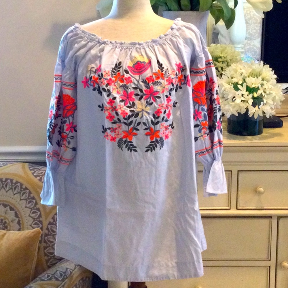 Free People Embroidered Tunic